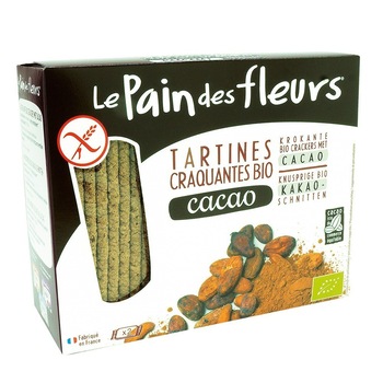 Turte crocante cu cacao - fara gluten, Le Pain des Fleurs, 150g Turte crocante cu cacao - fara gluten, Le Pain des Fleurs, 150g