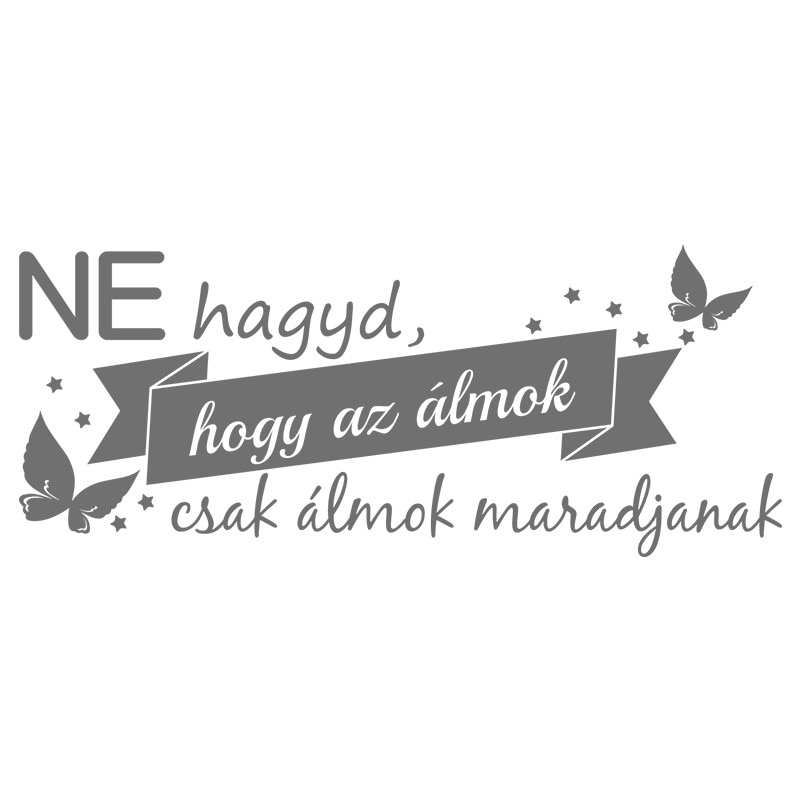 Sticker Decorativ - SMAER - Álmok - 60cm x 25cm - Gri