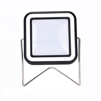 Lampa LED patrata, alb rece cu acumulator, incarcare solara, USB si functie powerbank Lampa LED patrata, alb rece cu acumulator, incarcare solara, USB si functie powerbank