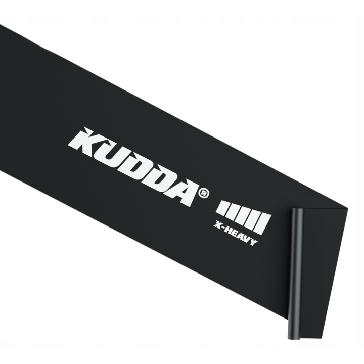 KUDDA Lapos Gumiszalag, Fekete, Ellenállás 12-15 kg