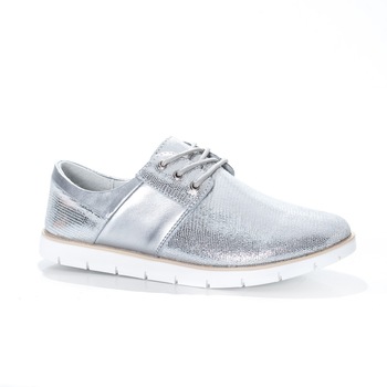 Pantofi cu design interesant, comozi, din piele naturala, D&J Exclusive, Argintiu Pantofi cu design interesant, comozi, din piele naturala, D&J Exclusive, Argintiu