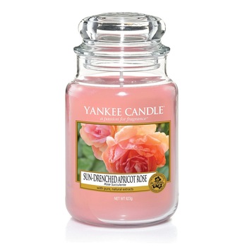 Lumanare Parfumata Borcan Mare Sun Drenched Apricot Rose, Yankee Candle Lumanare Parfumata Borcan Mare Sun Drenched Apricot Rose, Yankee Candle