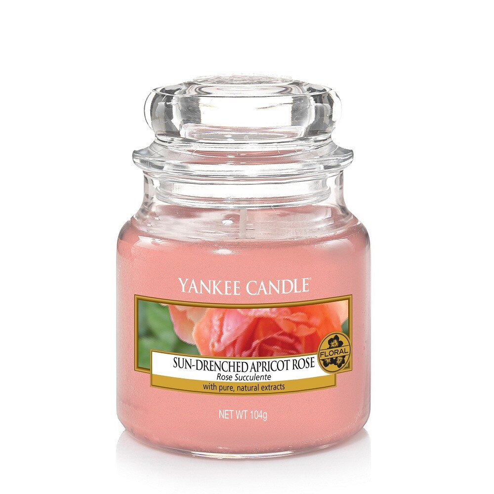 Lumanare Parfumata Borcan Mic Sun Drenched Apricot Rose, Yankee Candle