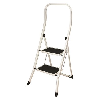Scara otel 2 trepte pliabile anti-alunecare inalta, inaltime 116 cm, 150 kg Scara otel 2 trepte pliabile anti-alunecare inalta, inaltime 116 cm, 150 kg