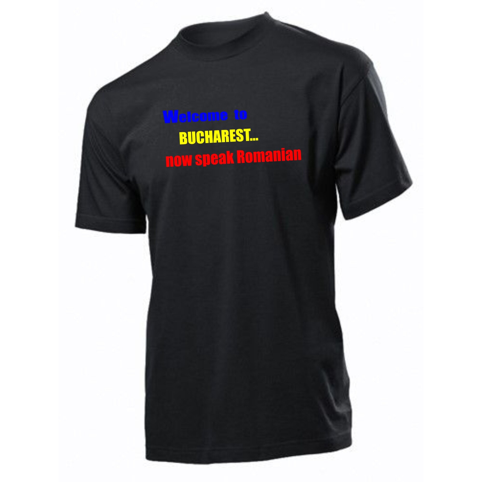 Tricou personalizat, bumbac, Stedman, negru, marime S, personalizare 