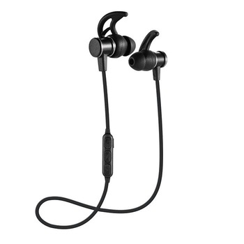Casti Bluetooth Sport, Soundvox™ SLS-100 Wireless, Prindere Magnetica, In-ear cu Microfon, Negre Casti Bluetooth Sport, Soundvox™ SLS-100 Wireless, Prindere Magnetica, In-ear cu Microfon, Negre