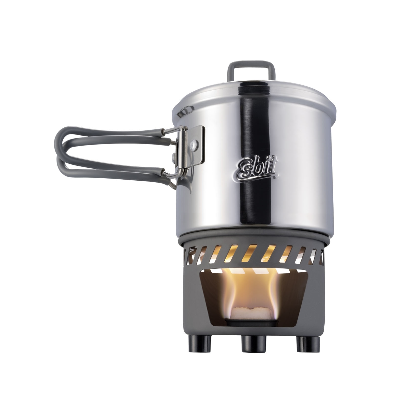 Arzator Esbit Spirt solid cu set de vase inox 585ml