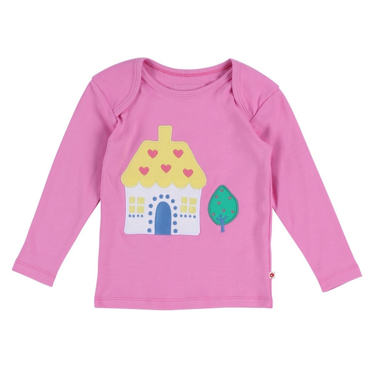 Bluza cu casuta si pomisor, 6-12 luni, roz, bebelusi