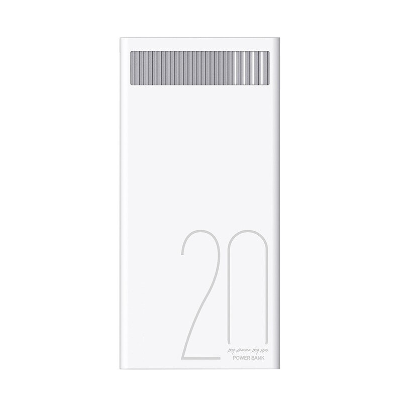 Acumulator extern power bank Remax RPL-58 de 20000 mAh dual USB 5V 2.4A, alb