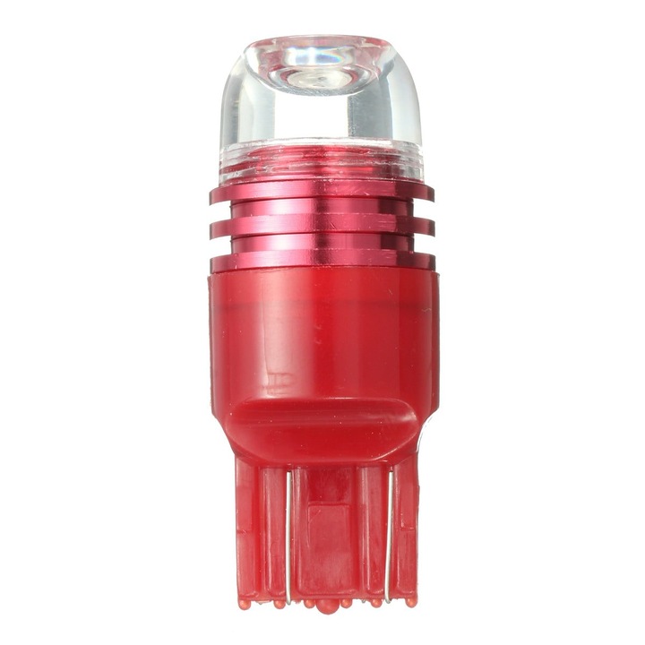 Bec LED 7443 T20, stroboscop pentru stop/feux de frana si pozitie, 12V 3W 50 lm, rosu, 1 buc (K0323-0805-CJ2763)