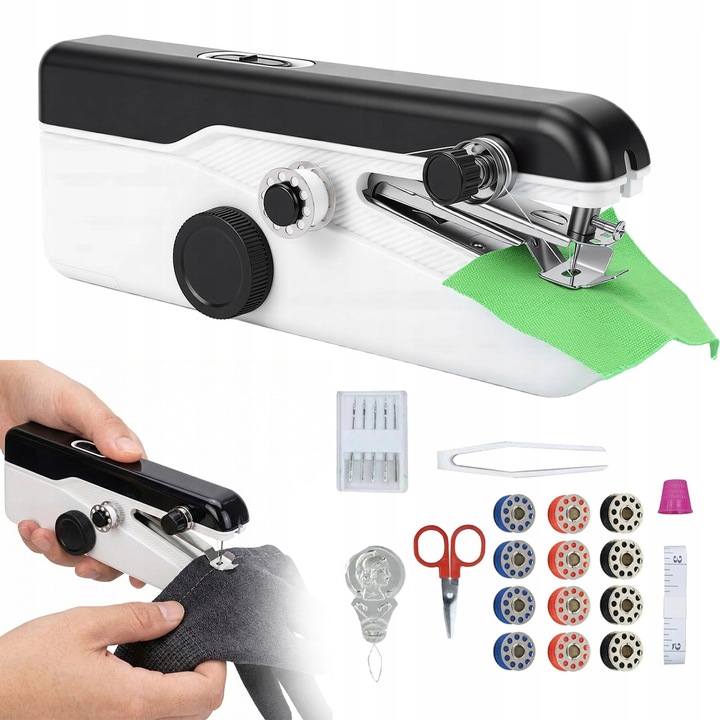 Masina de Cusut Portabila Mini, Compacta, pentru Cusaturi Simple