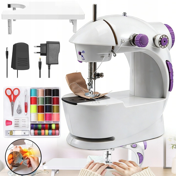 Masina de cusut electrica mini portabila cu accesorii