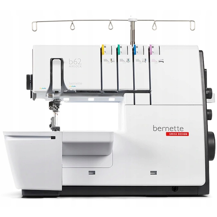 Bernette b62 AIRLOCK: Overlock 4-nitat cu introducere automata a firului