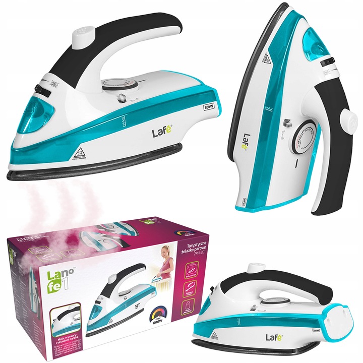 Fier de calcat turistic Lafe, 800W, pliabil, talpa antiaderenta