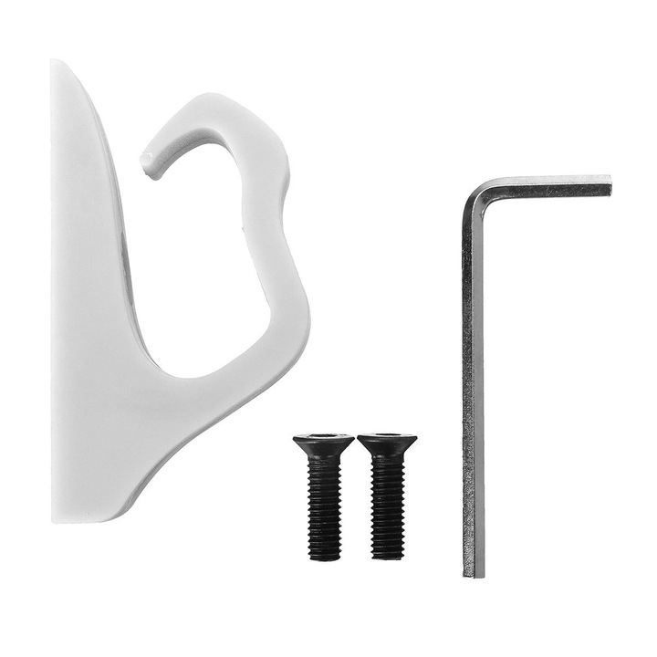 Carlig pentru trotineta compatibil cu M365/M187 K0323-0805-CJ6202, nylon rezistent, alb, 1 buc