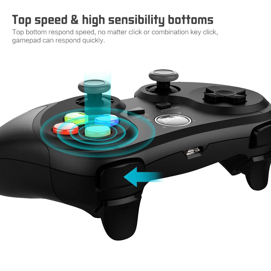 Thicken Sheer Drama Controller joystick gamepad IPEGA PG-9078 wireless bluetooth pentru smartphone android / PC, negru - eMAG.ro Thicken Sheer Drama Controller joystick gamepad IPEGA PG-9078 wireless bluetooth pentru smartphone android / PC, negru - eMAG.ro