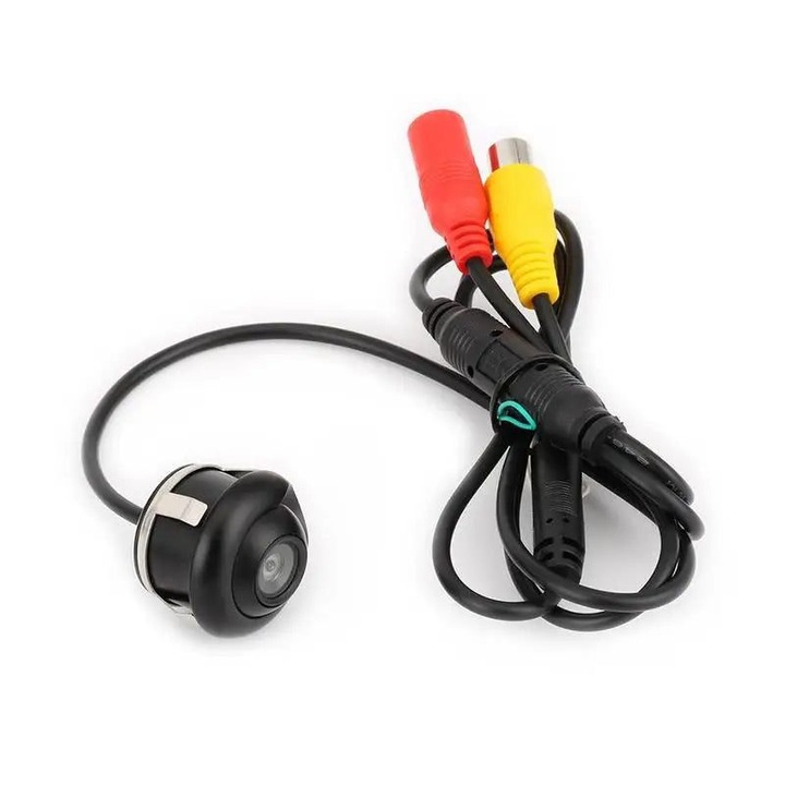 Camera pentru marsarier K0323-0807-CJ11623, CCD 420 TVL, senzor 1/4" color CMOS, unghi diagonal 120°, IP67, linii ghidaj, cablu video 6 m, negru