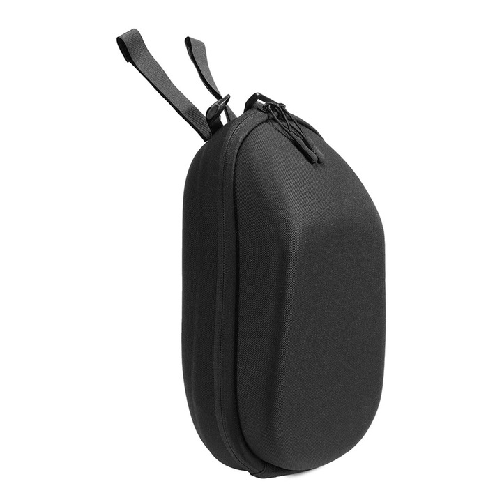 Geanta pentru ghidon trotineta din poliester, compatibila Ninebot ES1/ES2/Mijia M365/Bird, capacitate 3L, negru, 12 x 18 x 32 cm