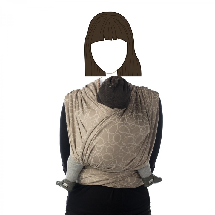 Sistem De Purtare Wrap Tesut Babylonia BB-Slen 490cm, Champagne