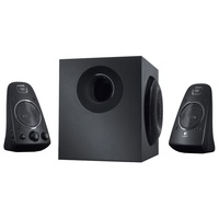 Sistem puternic Logitech , Sistem 2.1 , Putere 400 W , Intrari multiple , Sunet stereo cu intrari RCA Si Jack 3.5 mm , 8 Ohmi , Negru