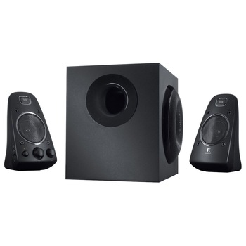 Sistem puternic Logitech , Sistem 2.1 , Putere 400 W , Intrari multiple , Sunet stereo cu intrari RCA Si Jack 3.5 mm , 8 Ohmi , Negru Sistem puternic Logitech , Sistem 2.1 , Putere 400 W , Intrari multiple , Sunet stereo cu intrari RCA Si Jack 3.5 mm , 8 Ohmi , Negru