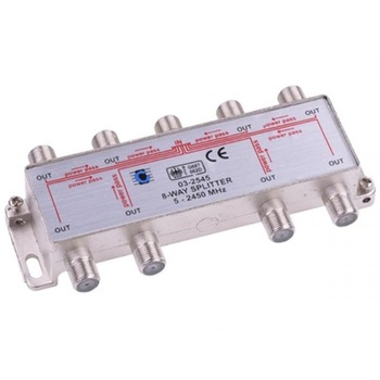 Splitter POWER PASS, Cabletech, 8 moduri, 5-2450 MHz Splitter POWER PASS, Cabletech, 8 moduri, 5-2450 MHz