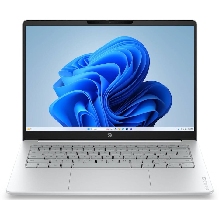 Laptop HP OmniBook 3 2K 14 inch Intel Core 5 120U 16GB 512GB SSD Windows 11 Home Silver