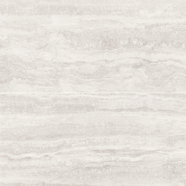 Travertino Roma Bianco porcelán kültéri / beltéri padlólap, 60 x 120 cm, matt, rektifikált, természetes kő hatású
