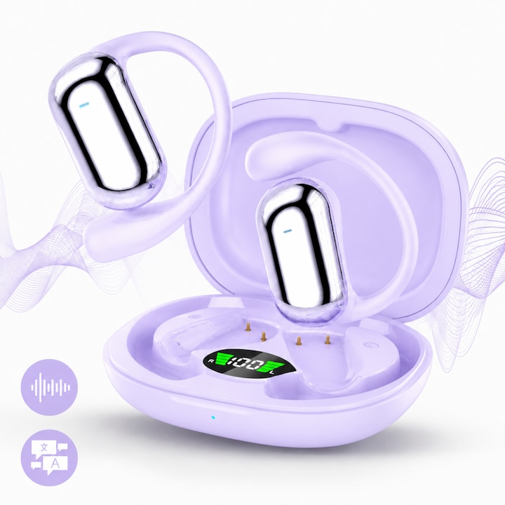 Casti In-Ear JBL Live Buds 3, Hi-Res, Smart Case, True Adaptive NC, Autonomie 40H, Multi-point, IP55, Argintiu