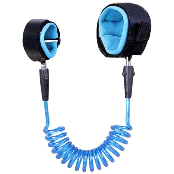 Dispozitiv siguranta copii, pentru mana, albastru, 2 m