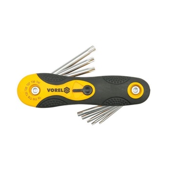 Set 8 chei torx Vorel 56507, T9-T40, Cr-V Set 8 chei torx Vorel 56507, T9-T40, Cr-V