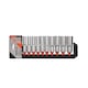 Set chei tubulare Yato YT-38861, 10 piese, 1/2", Cr-V