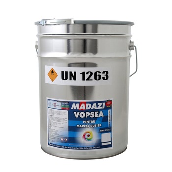 Vopsea pentru marcaj rutier galben, vmr 725s, Madazi, Bidon 25 kg Vopsea pentru marcaj rutier galben, vmr 725s, Madazi, Bidon 25 kg