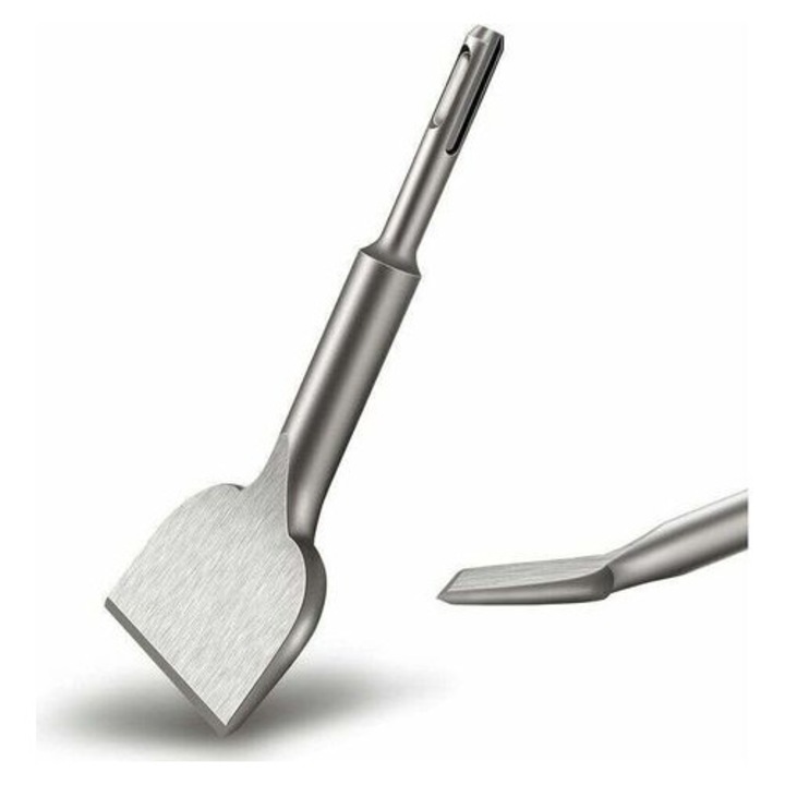 Dalta pentru placi SDS-Plus MA-K0446-260805-1381, calita, cap curbat, 75 mm latime × 165 mm lungime, set 3 buc., argintiu
