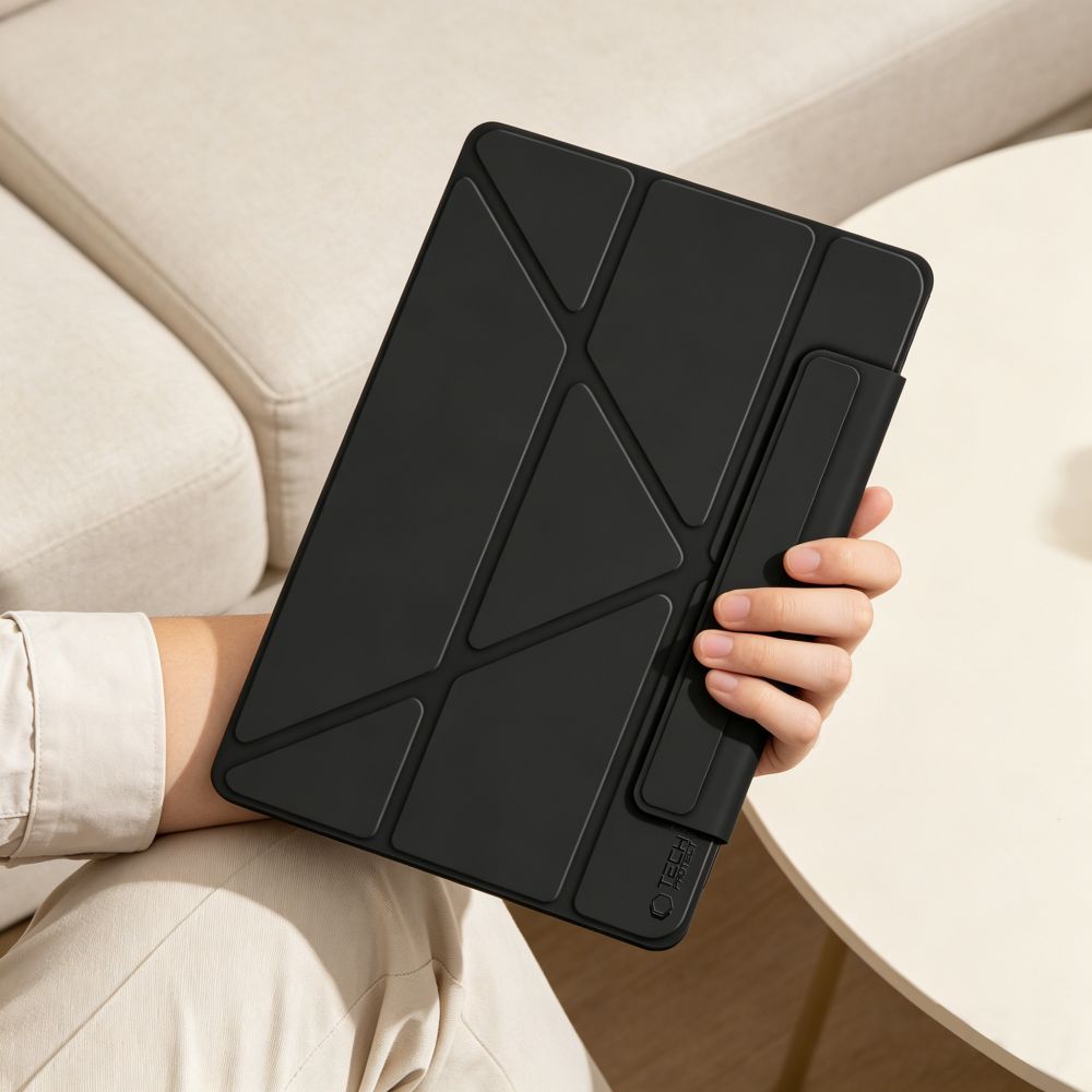 Husa Tech-Protect SC Pen Origami compatibila cu iPad 11 inch A16 2025 / iPad 10.9 inch Gen 10, Negru