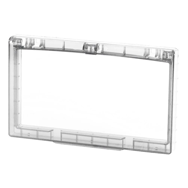 Cutie etansa pentru prize YANYXR BCS3156798, tip 86, 3 module, ABS, transparent, 194 x 111 x 26 mm