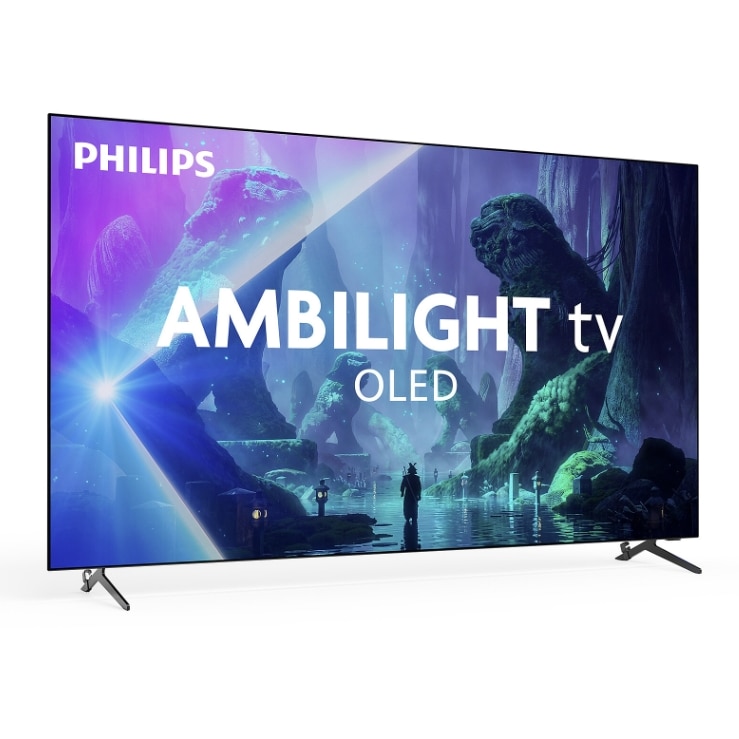 Televizor OLED Philips 165 cm 65" 65OLED801/12, Ultra HD 4K, Smart TV, WiFi, CI+