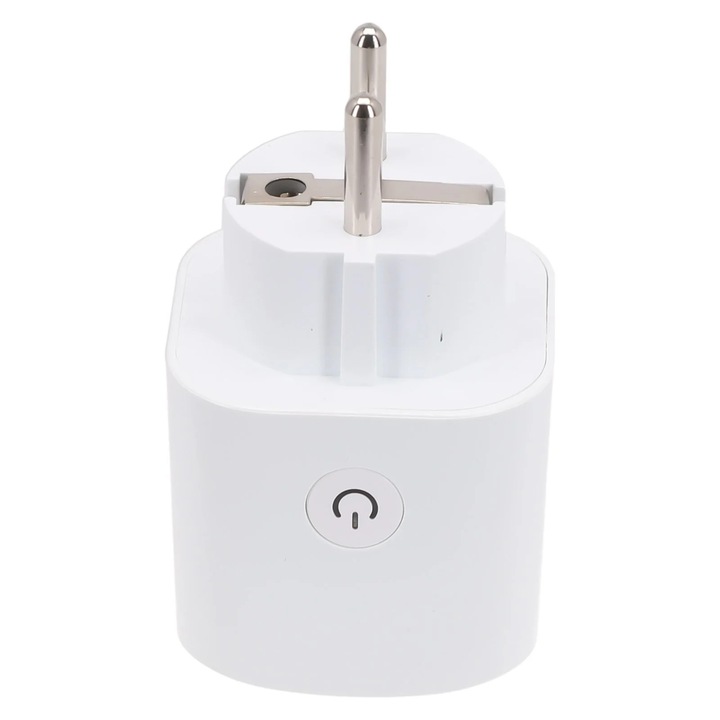 Priza inteligenta YANYXR BCS3156844, Wi-Fi 2.4 GHz, 16A / 3000W, monitorizare consum, functie timer si control vocal, compatibil eWeLink/Home/Yandex/SmartThings, alb