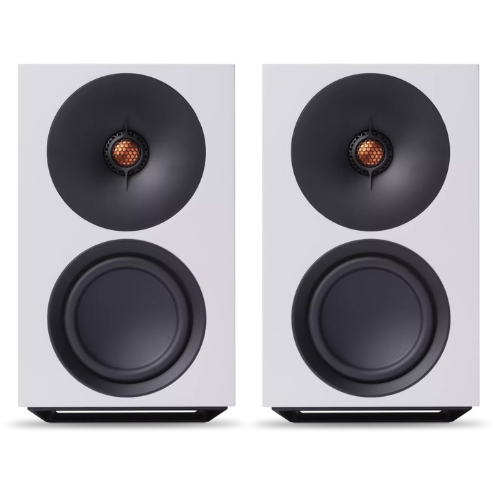 Boxe active Cambridge Audio L/R M, Wi-Fi, Bluetooth, 2 x 150W, AirPlay 2, Google Cast, HDMI eARC, StreamMagic, Alb