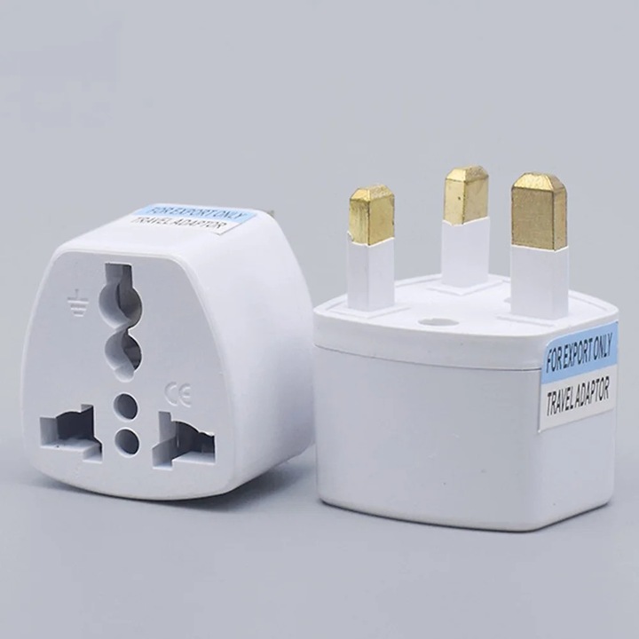 Adaptor de calatorie universal YANYXR BCS3156690, 125–250 V, 6 A, 500 W, ABS ignifug, pentru aparate mici/telefoane, alb