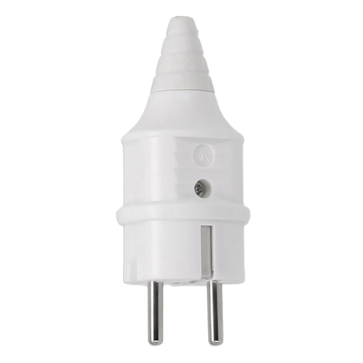 Stecar/priza industriala europeana YANYXR BCS3156707, contacte cupru, 16A 250V, rezistent la temperatura, pentru generatoare 1–10 kW, alb, 1 buc