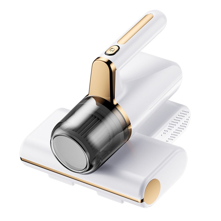 YANYXR BCS3160852 hordozható matracporszívó, USB Type-C, 3200 mAh akkumulátor, 200 ml tartály, 2 teljesítményfokozat, UV fény, fehér