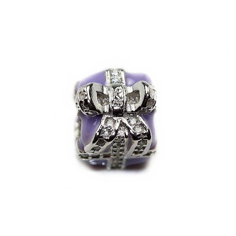 Talisman din argint 925 Cadou mov, Charm