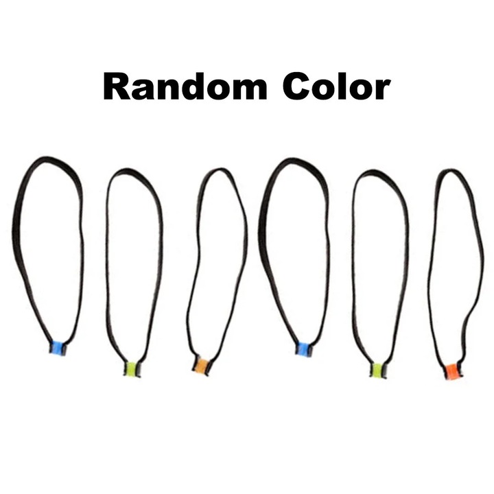 Elastic pentru bobine tippet YANYXR, din nylon cu inel grommet colorat, multicolor, 6 buc