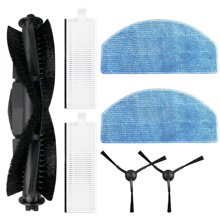 Set piese de schimb YANYXR compatibil Laresar Evol 3 (BCS3160612), perie centrala, perii laterale, lavete microfibra, filtre, multicolor