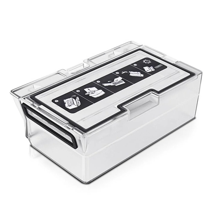 Recipient de praf YANYXR BCS3160675, compatibil cu Roborock T7S/T7S Plus/S7/G10, transparent