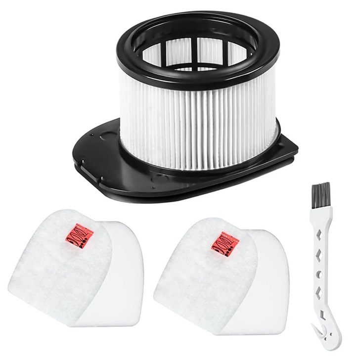 Set filtre YANYXR pentru Shark Stratos (compatibil IZ862H/IZ840/IZ800) BCS3160629, filtru post HEPA + 2 filtre spuma + 2 filtre fetru si perie de curatare, black/white