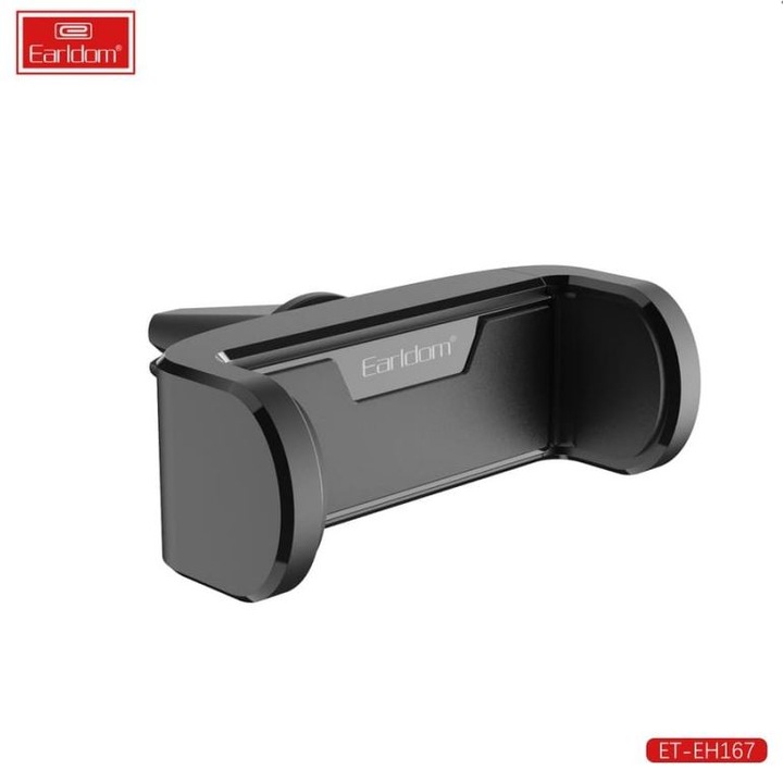 Suport tip clemă pentru radiator, EARLDOM EH167, Negru