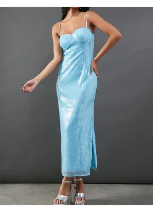 Rochie de ocazie Evendi, albastru, Albastru