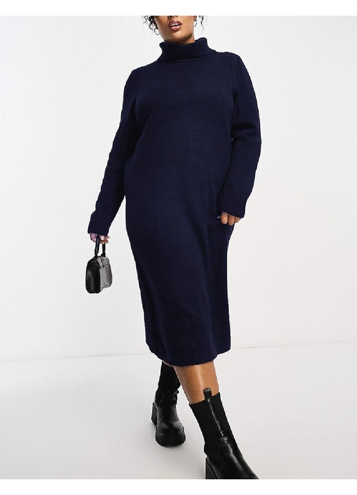 Rochie medie Evendi, casual, albastrufwqdw, Albastru